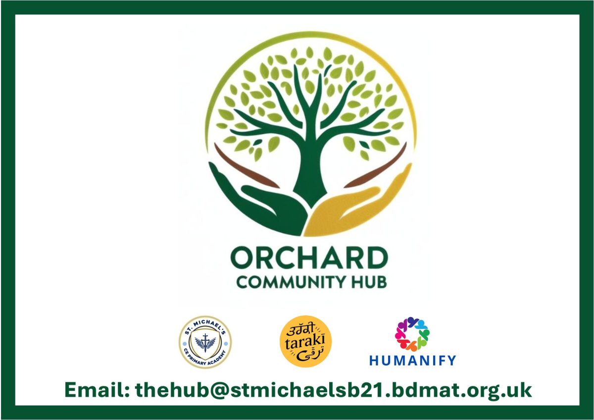 Orchard community hub sign
